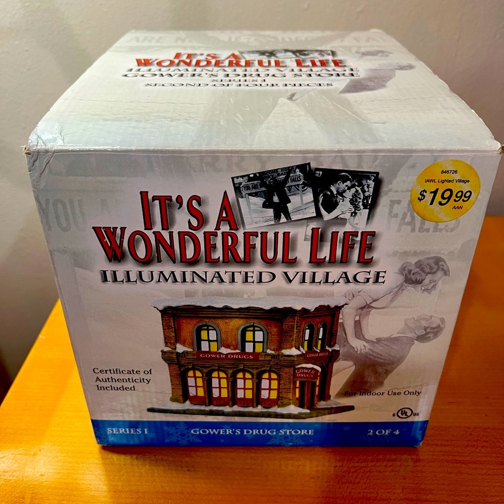 The Gower Drugstore & Soda Fountain Christmas Village